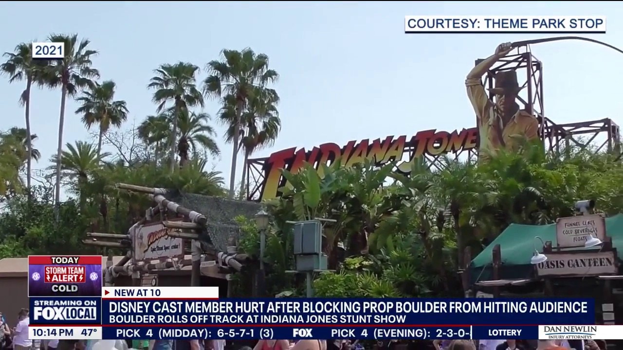 Disney Cast Member hurt after boulder prop rolls off track