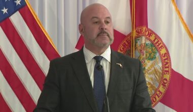 Florida CFO holding press conference in downtown St. Pete about government accountability