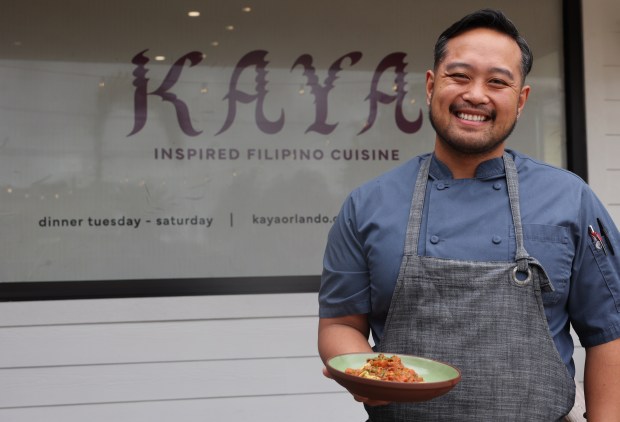 James Beard-nominated chef Lordfer Lalicon of Kaya is planning a "Filipino farm-forward" menu for the upcoming Oustanding in the Field dinner at Everoak Farm. (Ricardo Ramirez Buxeda/ Orlando Sentinel)