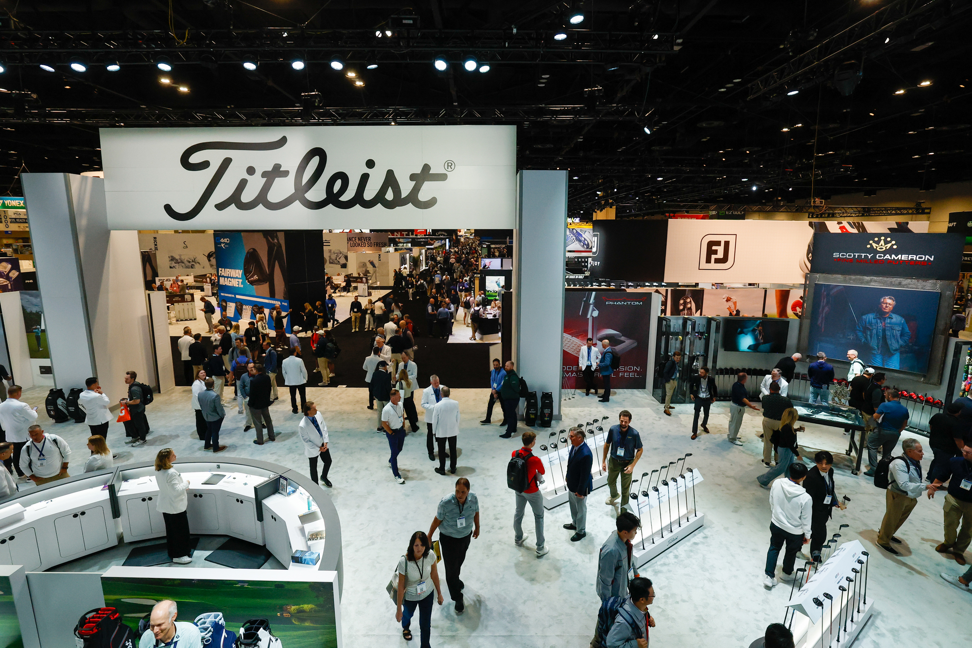 The Titleist exhibit shows off the companyâs newest golf club...