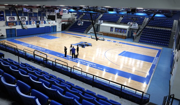 Dillard High School gymnasium on Thursday, January 15, 2026. Broward County Public Schools plan on moving many graduations from outside venues like Nova Southeastern University and Lauderdale Performing Arts center to high school gymnasiums.(Carline Jean/South Florida Sun Sentinel)