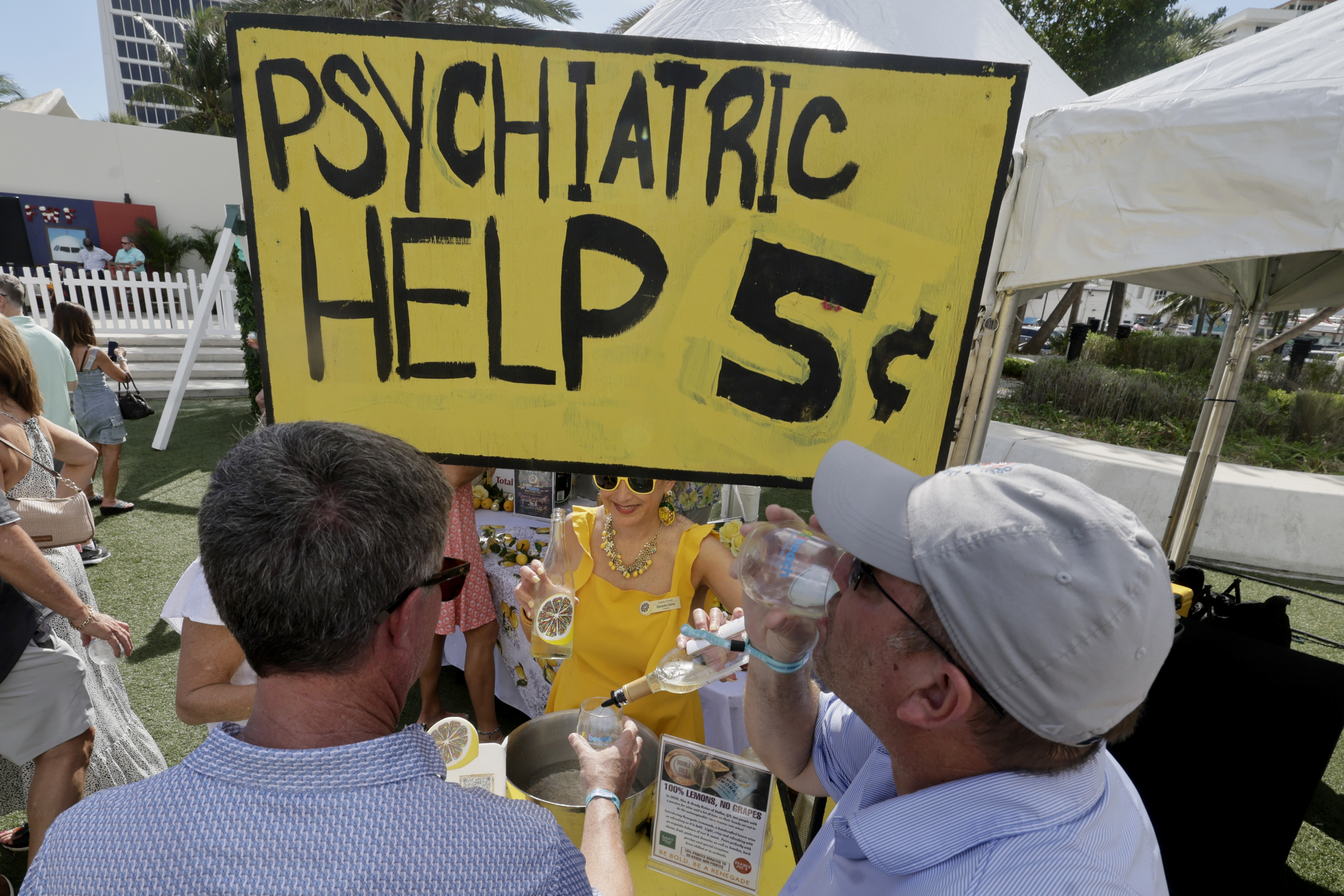 People enjoy the offerings during the Visit Lauderdale Food and...