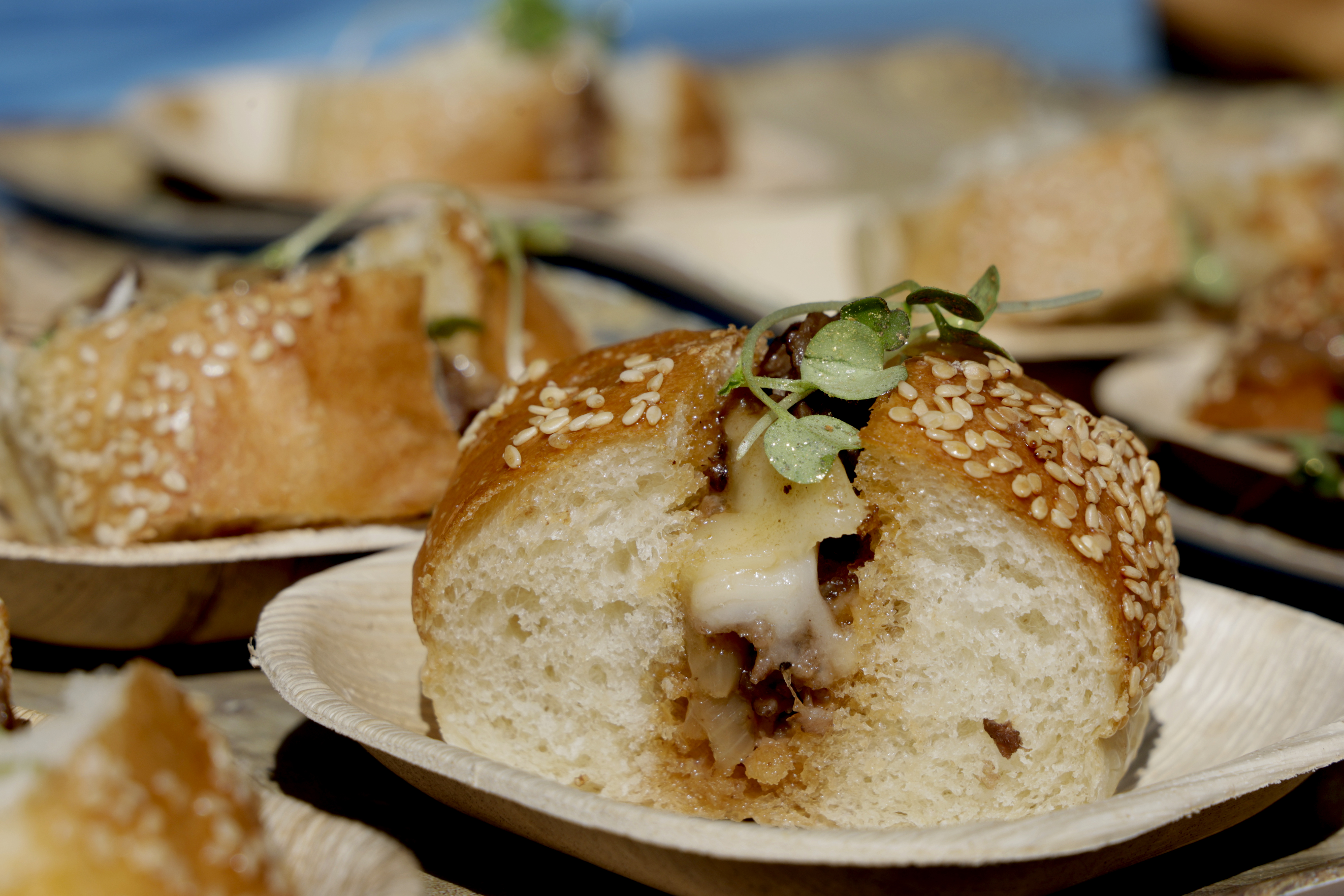 Cheese steak sandwich from Steak 954 at the Visit Lauderdale...