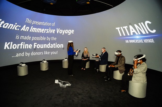 Descend 2.5 miles below sea level to view Titanic's wreck site in the VR portion of the new exhibit at South Florida PBS. (South Florida PBS/Courtesy)