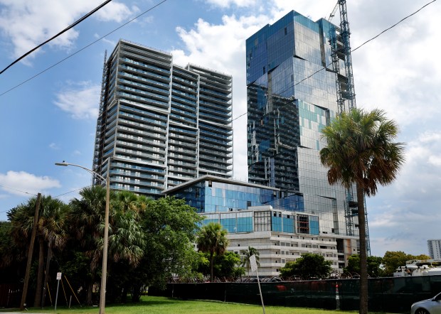 One West Palm, featuring two 30-story, 426-foot towers, is coming to West Palm Beach and will be the city's tallest buildings, signaling a trend of growth and migration to the area. (Carline Jean / South Florida Sun Sentinel)