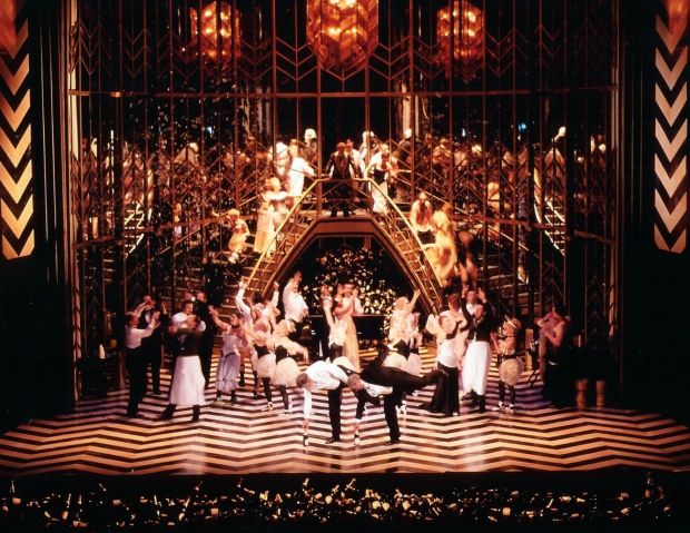 The Art Deco-inspired set for "Die Fledermaus" was created by Belgian set designer Benoît Dugardyn for the Glyndebourne Festival Opera in England. (Florida Grand Opera/Courtesy)