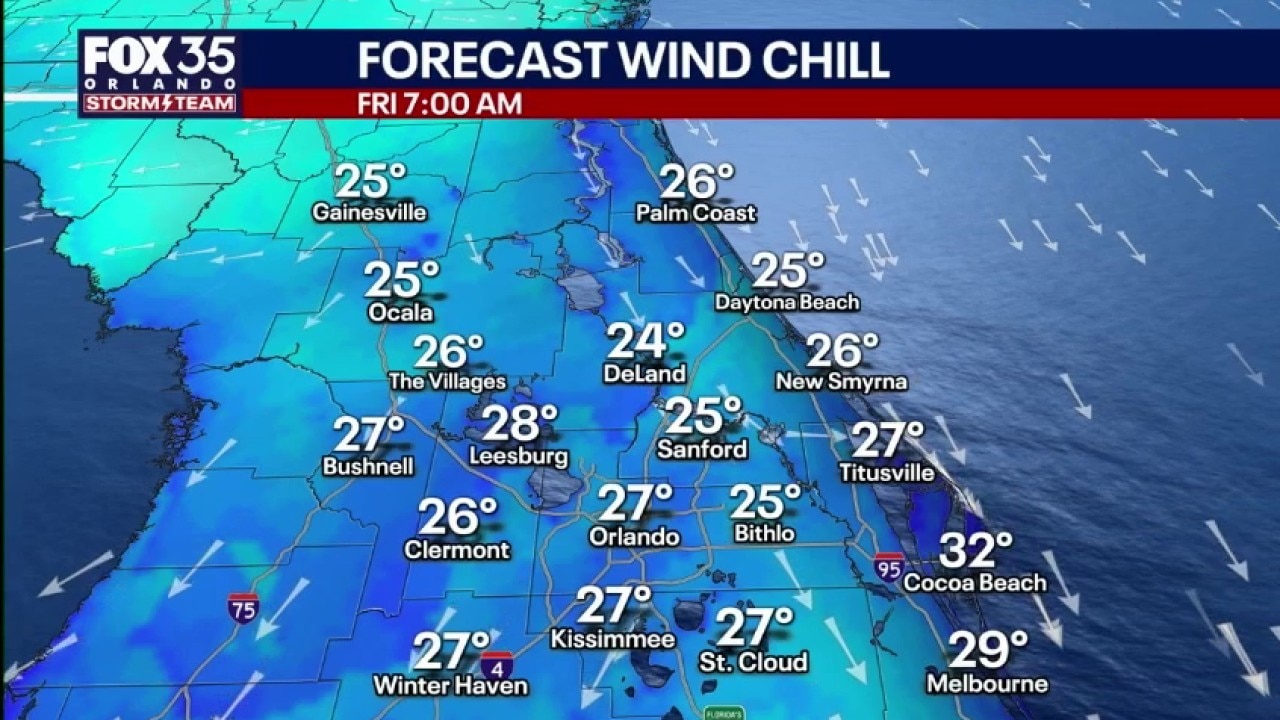 Will there be snow in Central Florida?