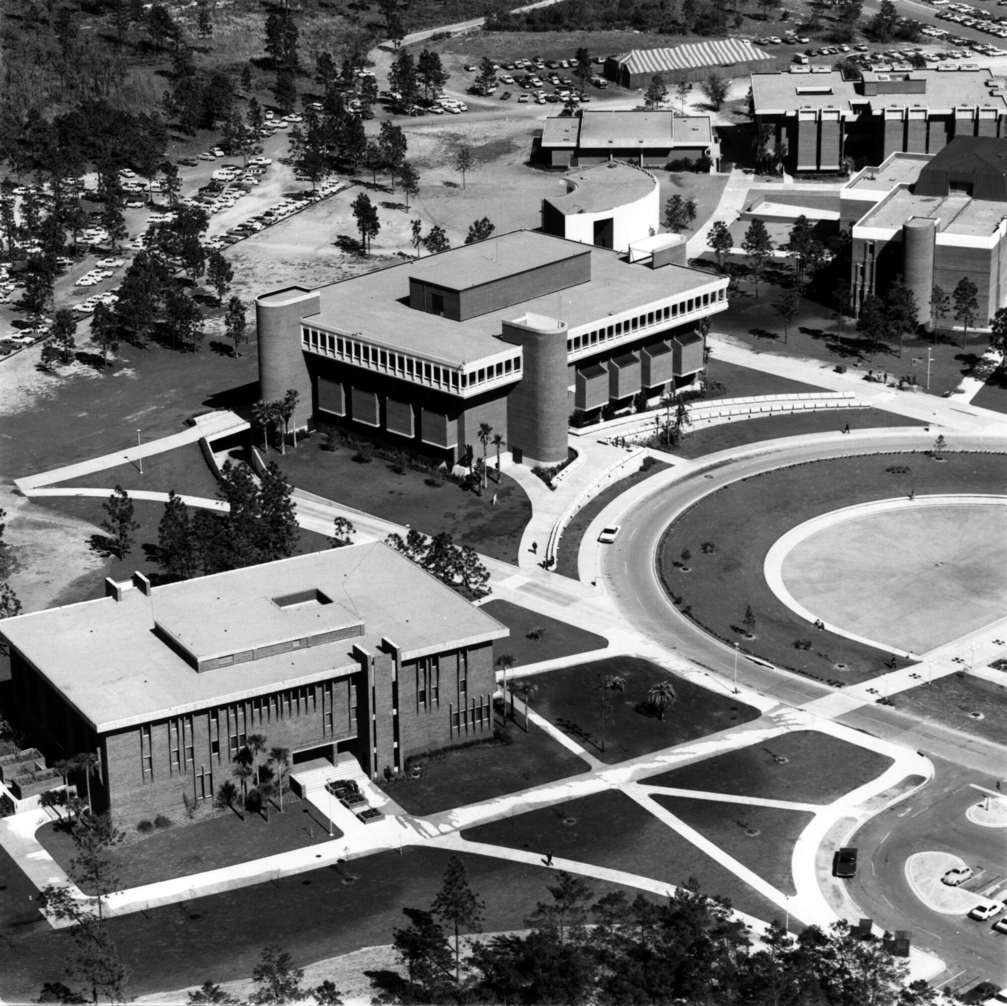 Aerial view of the Florida Technological University campus (now the...