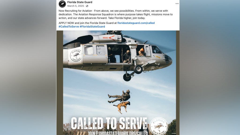 Whistleblower warned of Florida State Guard concerns