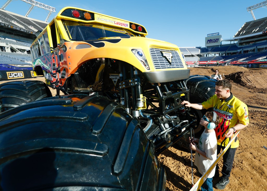 Monster Jam takes visually impaired kids on an up-close sensory experience in Orlando