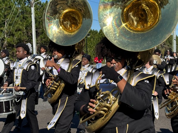 Members of the Ocoee High Marching Band perform during Ocoee's 18th Annual Dr. Martin Luther King Jr. Unity Parade on Monday, January 19, 2026.(Rich Pope/Orlando Sentinel)