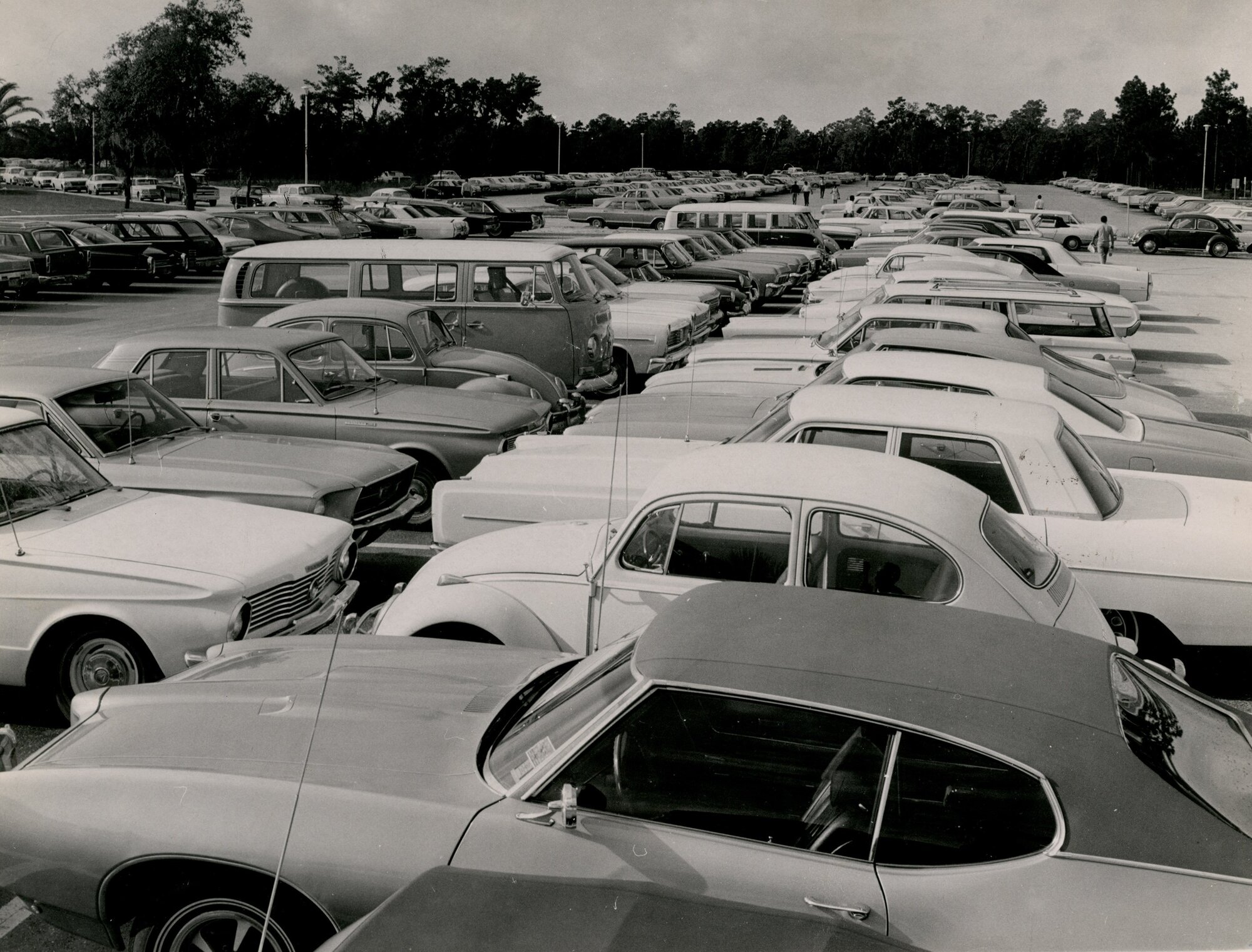 Parking at Florida Technological University on Oct. 3, 1969. (Orlando...