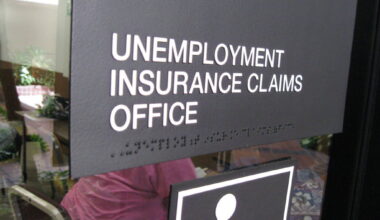 Unemployment sign