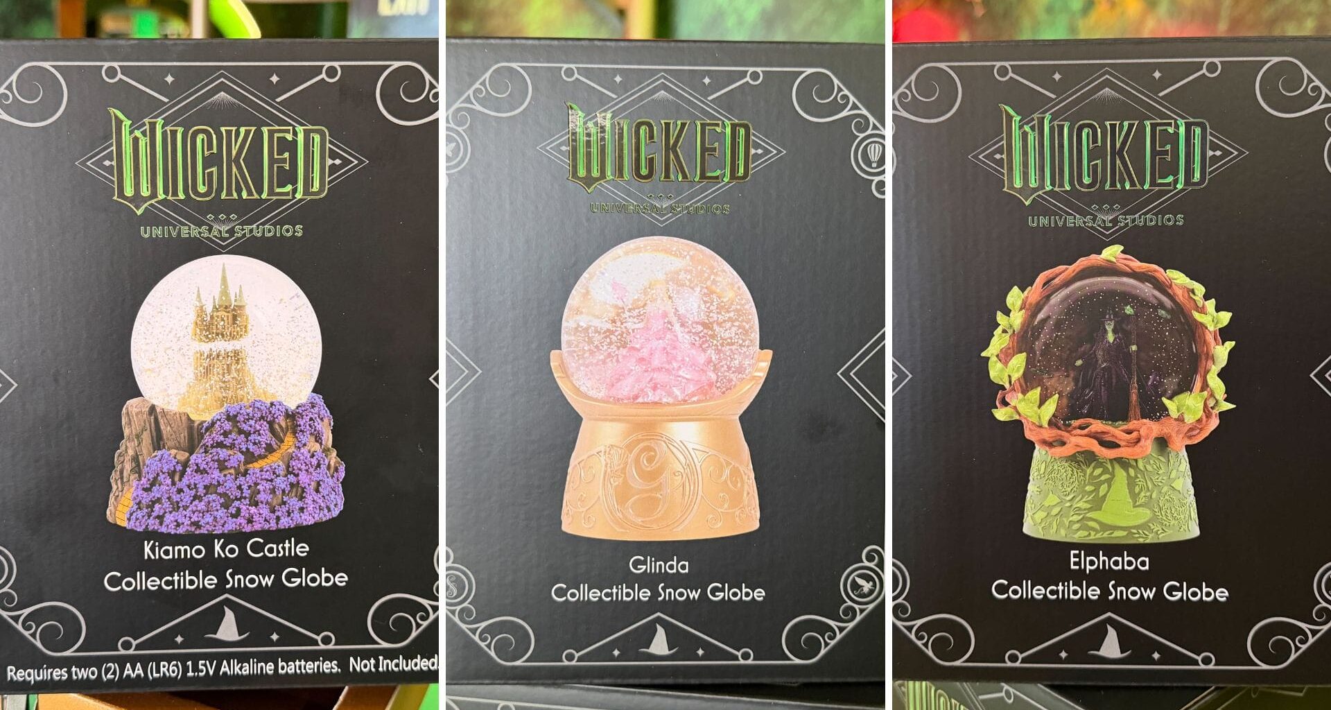 Musical 'Wicked' Snow Globes Available at Universal Orlando Resort