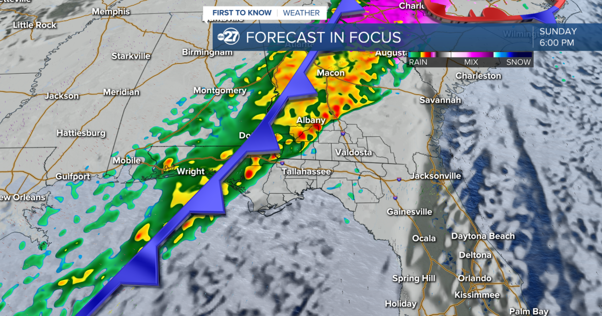 Stormy Sunday evening in store
