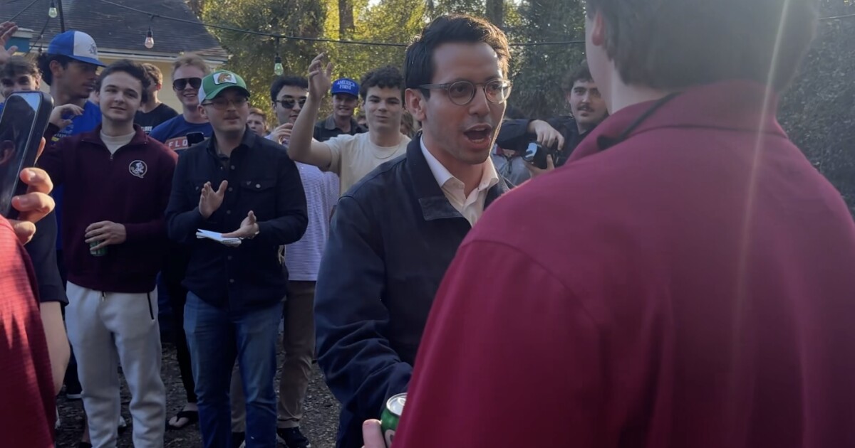 Gubernatorial candidate Fishback holds backyard rally in Tallahassee Thursday