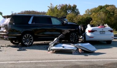 Driver extracted from car after crash on SE Bridge Road