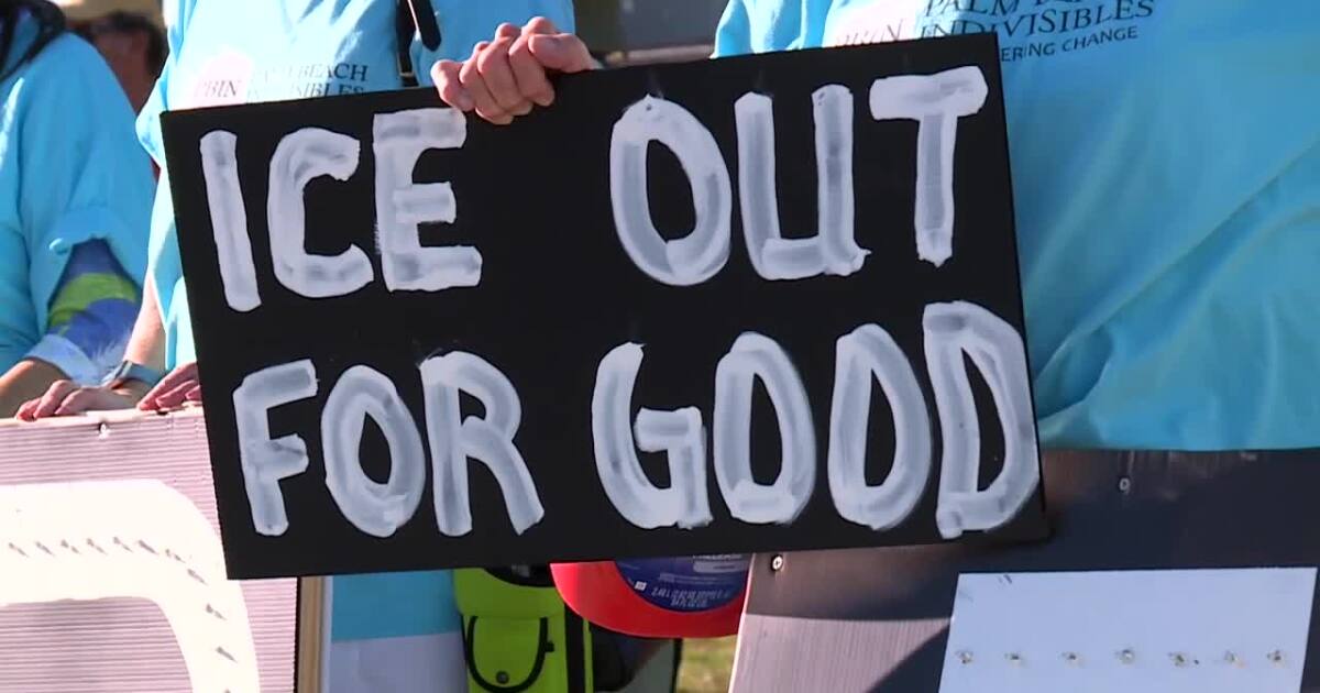 Protesters rally outside Florida Highway Patrol station following MN shootings