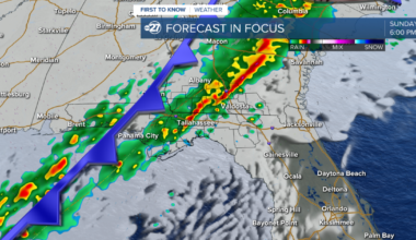 Evening storms before major cool down