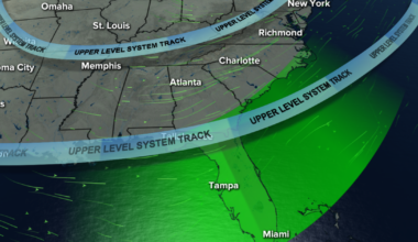Shower chances increase for a day