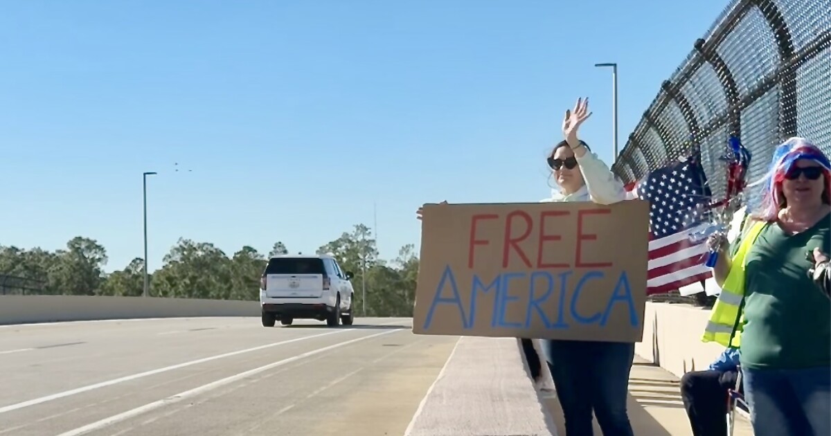 National protest to current political, ICE activities draws a companion event in Estero