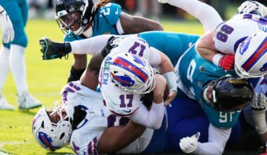 Josh Allen carries Bills to 27-24 win at Jags for Buffalo's first road playoff victory in 33 years