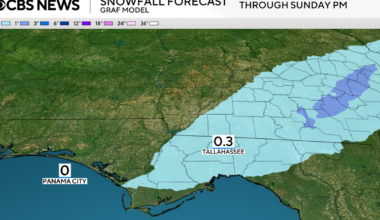 Cold front could bring rare snow to parts of Florida, including Tallahassee. What about South Florida?