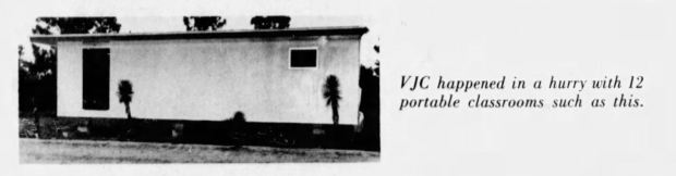 Valencia Junior College portable classroom is shown in this 1967 photo. (Sentinel file)