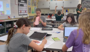 St. Pete 5th graders make cards to brighten Valentine's Day for senior citizens