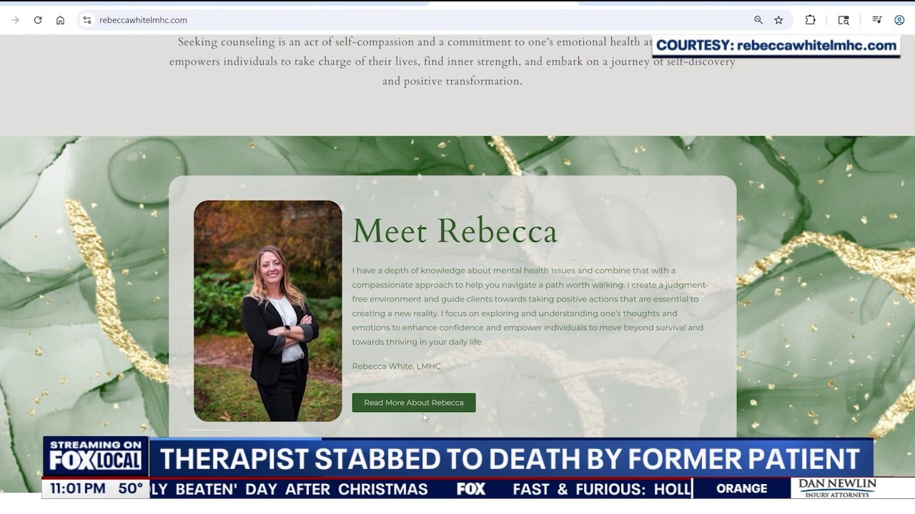 Therapist stabbed to death by former patient, deputies say