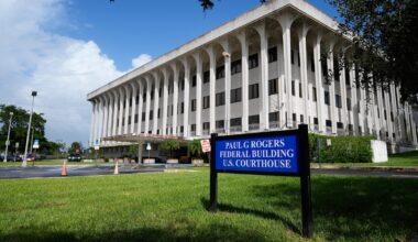 Woman jailed after crashing her vehicle into Florida federal courthouse: Police
