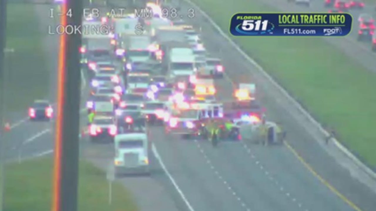 Three-vehicle crash causes traffic delays on I-4 eastbound in Seminole County
