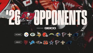 Tampa Bay Buccaneers 2026 Opponents Finalized