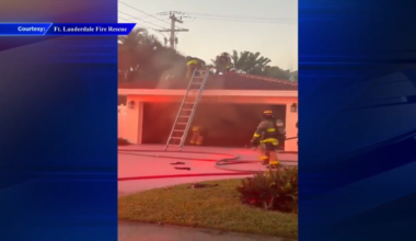Crews extinguish house fire in Fort Lauderdale; no injuries reported - WSVN 7News | Miami News, Weather, Sports