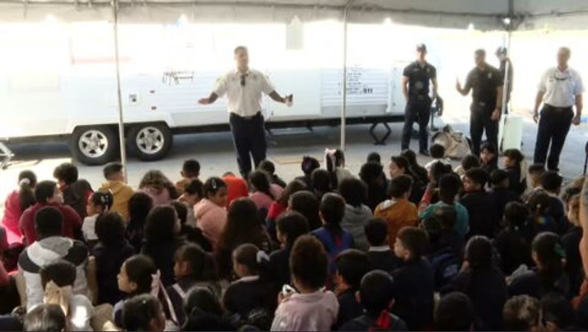 Students learn importance of fire safety during event hosted by Miami Burn Center - WSVN 7News | Miami News, Weather, Sports