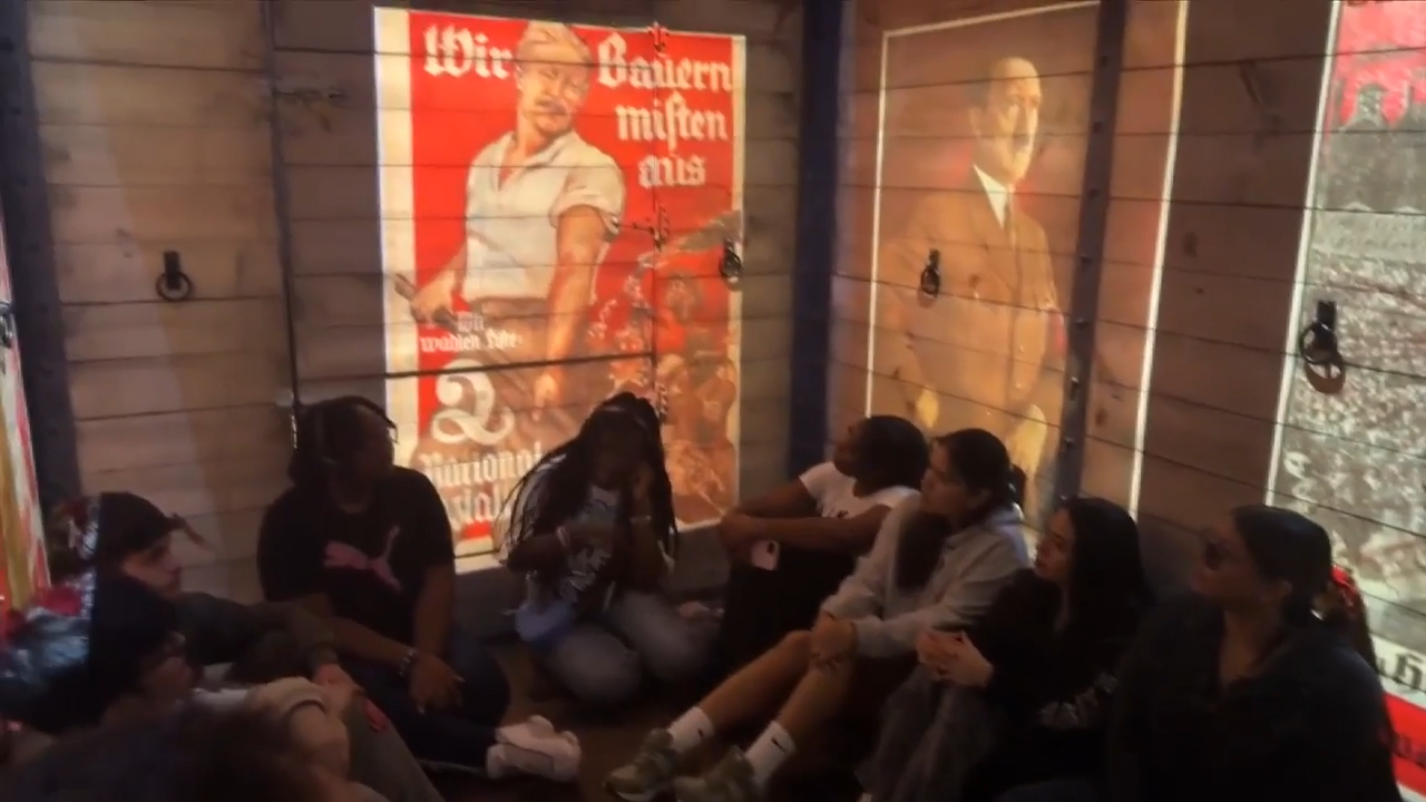 Fort Lauderdale students explore Holocaust history inside replica cattle car exhibit - WSVN 7News | Miami News, Weather, Sports