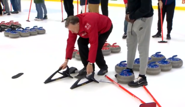 People take on the sport of curling at the Baptist Health IcePlex in Fort Lauderdale - WSVN 7News | Miami News, Weather, Sports