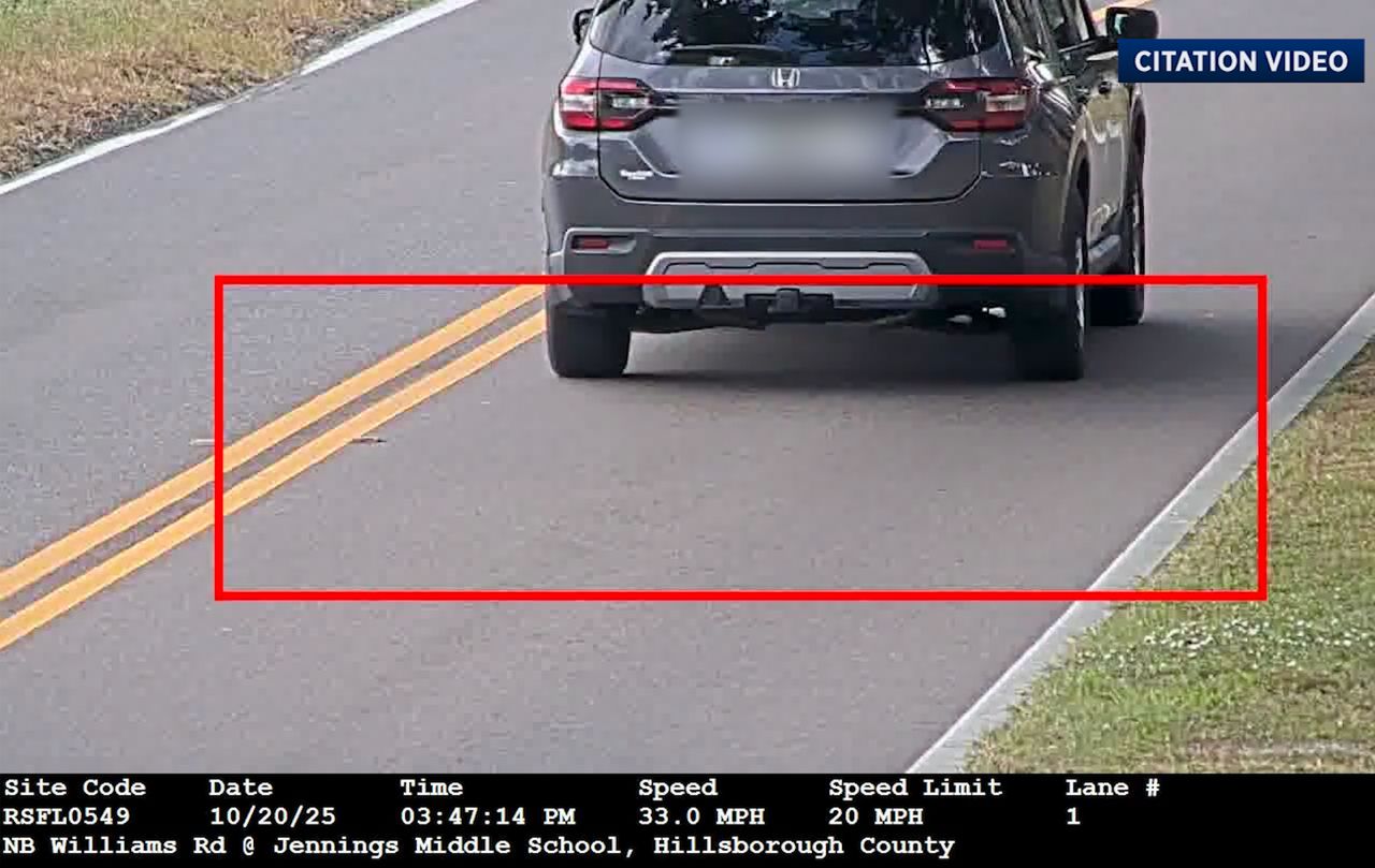 This is a screenshot of one of the upheld traffic violations.