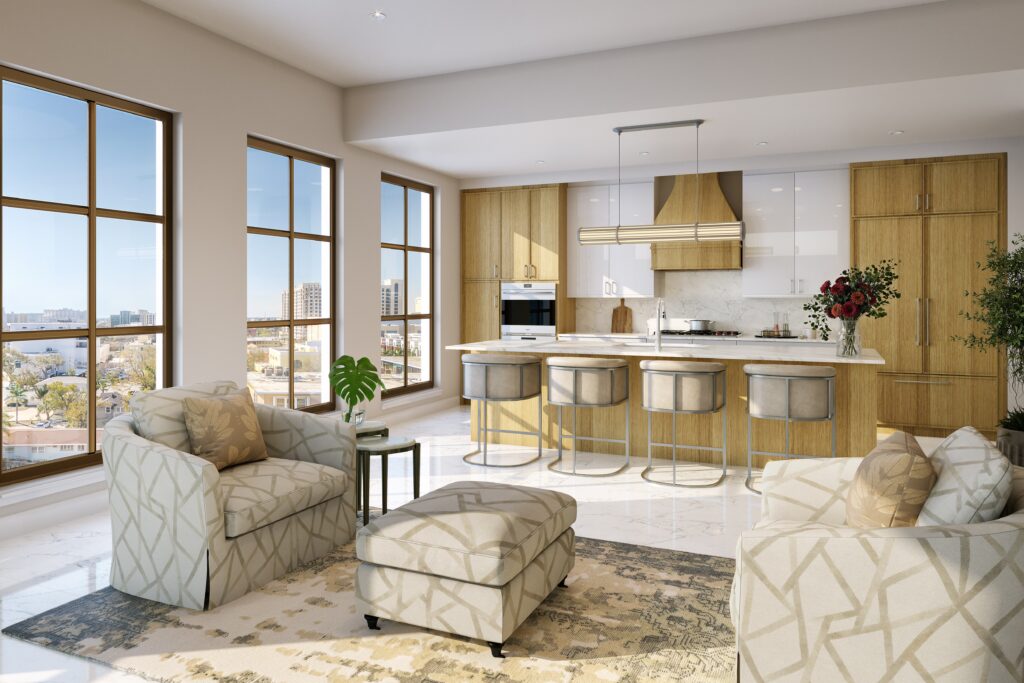 rendering of great room