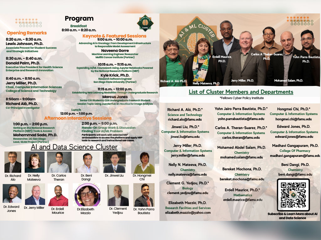 “FAMU attendees participate in a full day of learning during the AI & Data Science Workshop hosted by the Department of Computer and Information Sciences.”