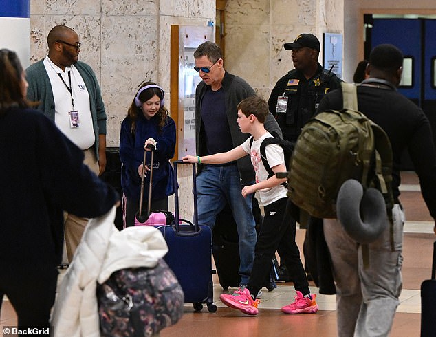 Feldman and his family landed at the undisclosed Florida airport with luggage in tow