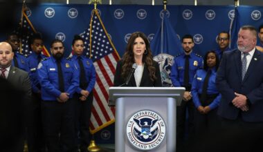 DHS Secretary Kristi Noem touts TSA operations at Miami International Airport