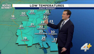 Cold Weather Advisory issued for Northeast Florida and Southeast Georgia
