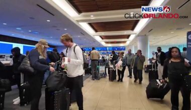 Ground stop lifted after cold weather triggers sprinkler inside Orlando International Airport tower