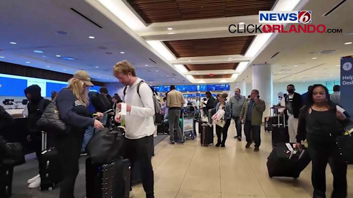 Ground stop lifted after cold weather triggers sprinkler inside Orlando International Airport tower