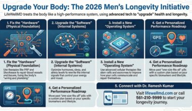 Florida Physician Launches 2026 “Hardware and Software” Men’s Longevity Initiative Integrating PRP, Shockwave, Hormone Optimization, and Advanced Cellular Therapies