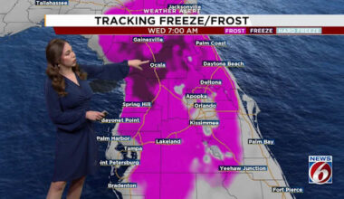 It’s still freezing in Florida. And another cold front is on the way