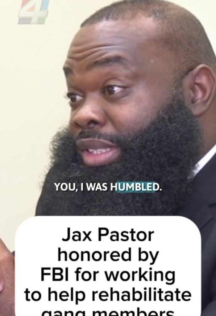 Jacksonville pastor honored by FBI for helping rehabilitate gang members