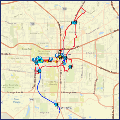 Tallahassee Marathon map 2026