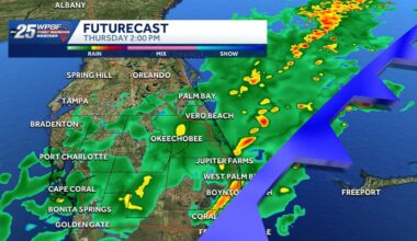 Cold temps with wind chills in the 20s and 30s for South Florida